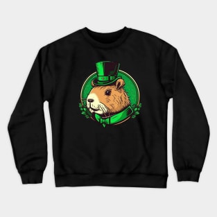 Capybara St. Patrick's Day Crewneck Sweatshirt